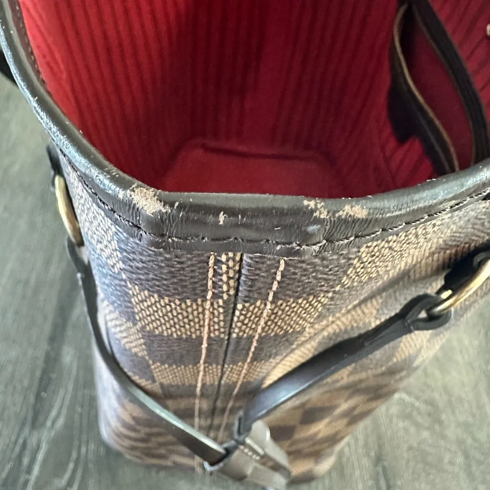 Louis Vuitton Brown Checkered Tote - Picture 4 of 8
